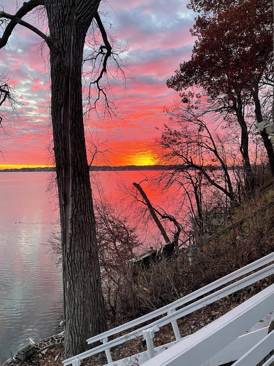 Sunrise looking south from patio