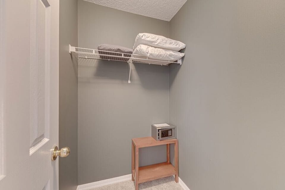 Walk-in closet with safe