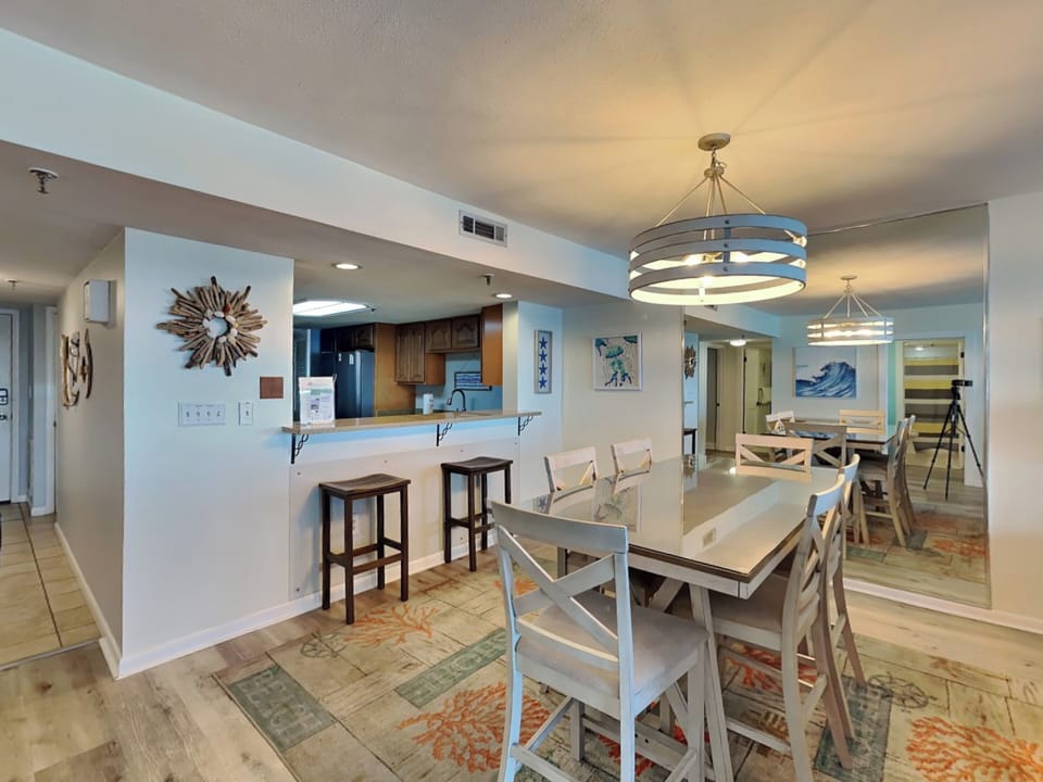 Dining Area - Table for Six and Bar Seating