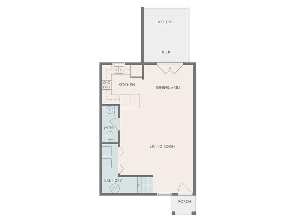 This two-bedroom apartment floor plan is designed for comfort and style.