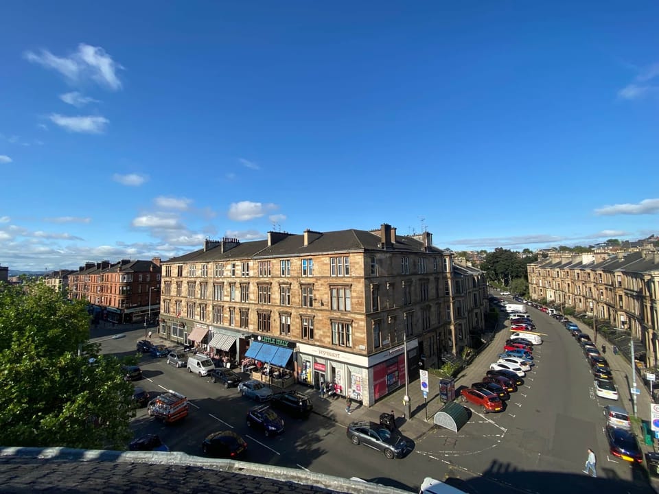 View of Byres Road from upper floor