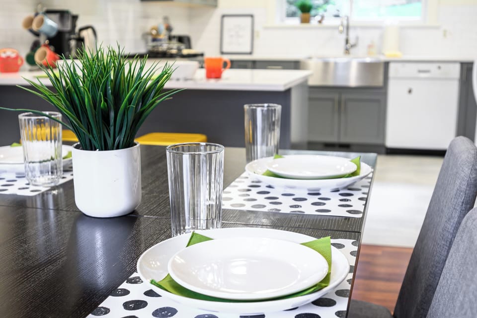 The dinner table is the place where the best conversations happen. :) Gather around and enjoy!