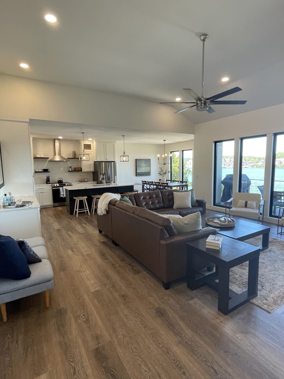 Comfortable open floor plan for gathering