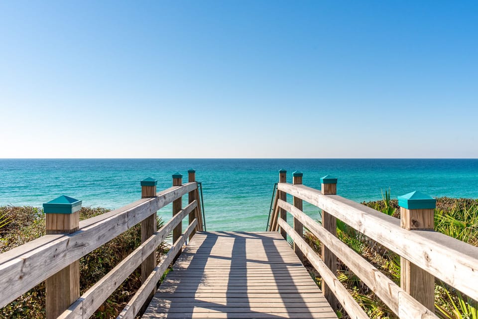 Beach Access - stairs down.