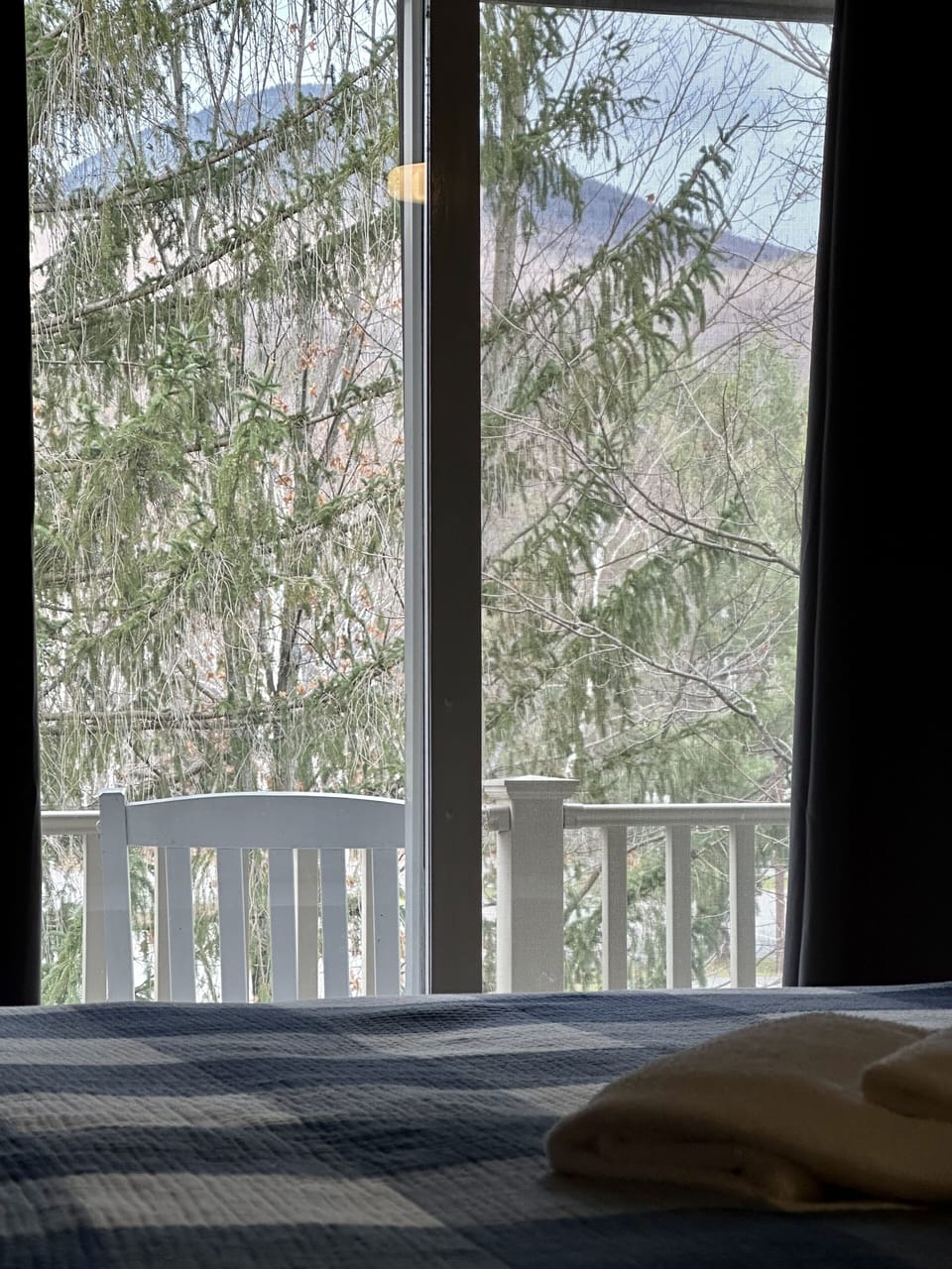 Mountain VIew from bed 