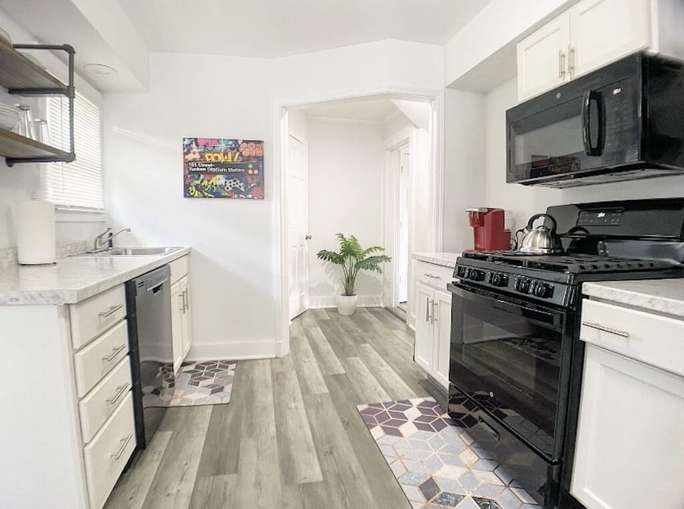 Galley style kitchen