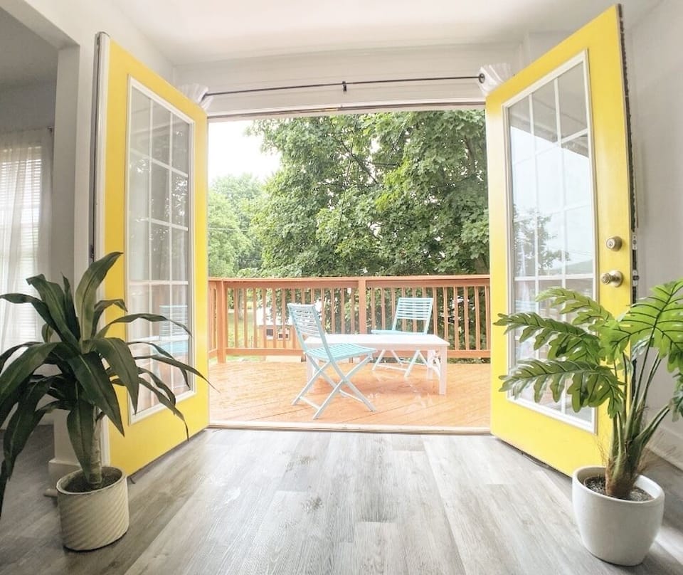 Rear deck entrance on 2nd Fl