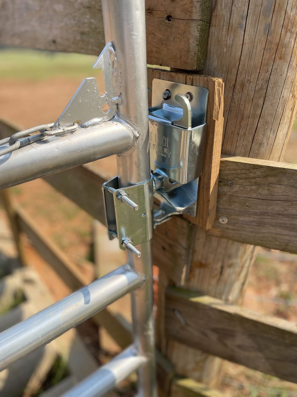 You will pass through two gates each time you arrive and depart the A-Frame.  