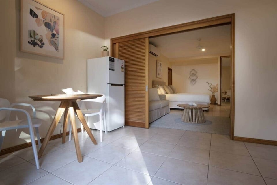Latitude 17 - Suite 3 - Dining area into queen bed suite