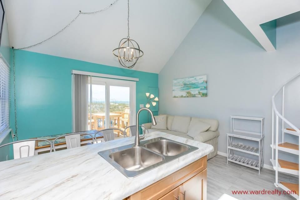 Living room with Queen SS/ Dining Kitchen area
