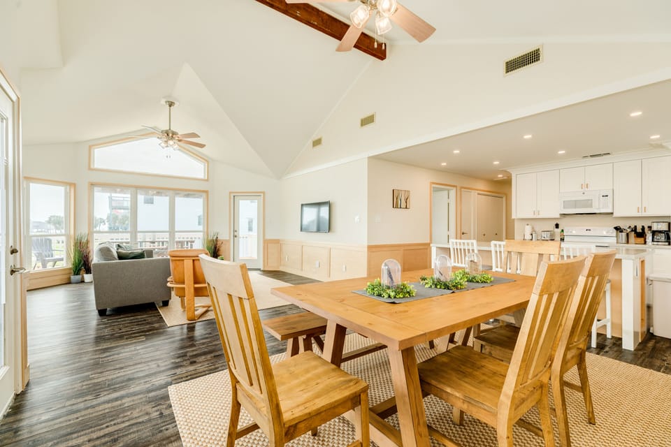 Open living area makes spending time together a breeze