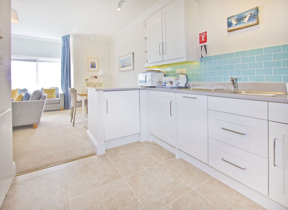 Well equipped kitchen with a great view