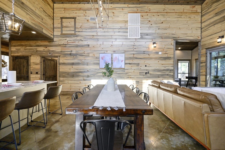 Dining table seats 8