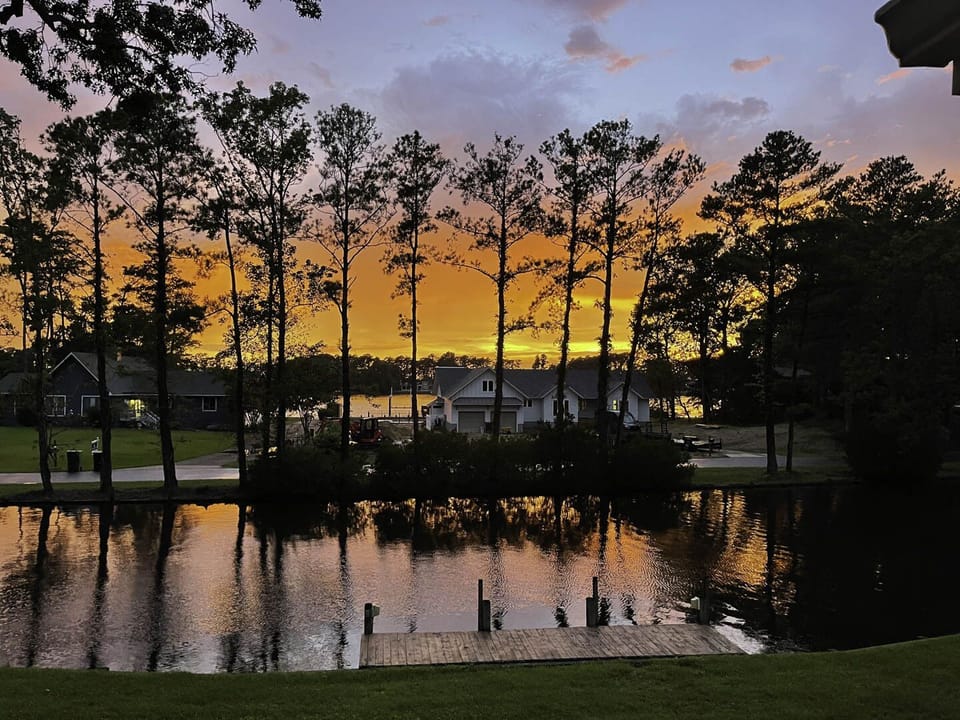 Enjoy beautiful sunsets at Sound Sanctuary.