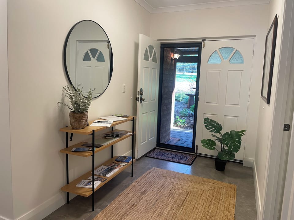 Guesthouse entrance - we have a number of brochure of local attractions 
