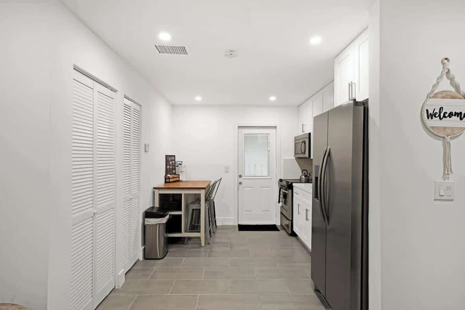 Our kitchen is a culinary haven. It's equipped with almost everything you need. 