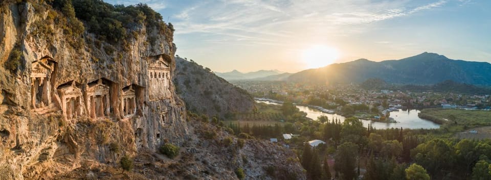 Ancient rock tombs in Dalyan