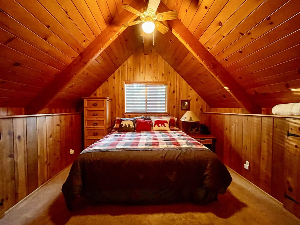 get a good night sleep on this comfy king bed!