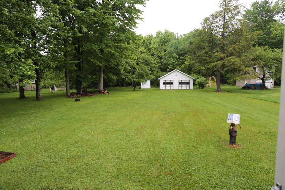 Spacious backyard