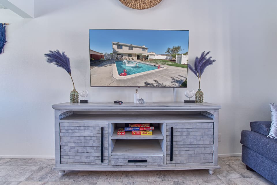65in TV in Living room