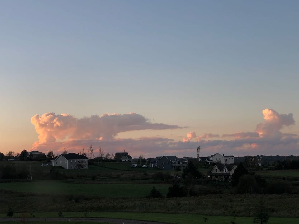 One of the amazing sunsets.
