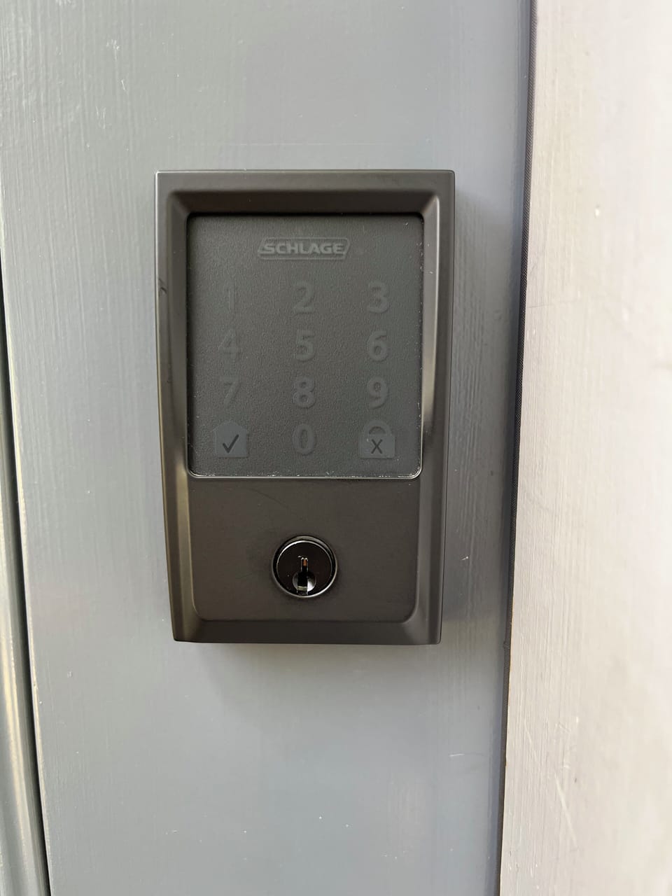 Self check-in. Check yourself in with the keypad.
