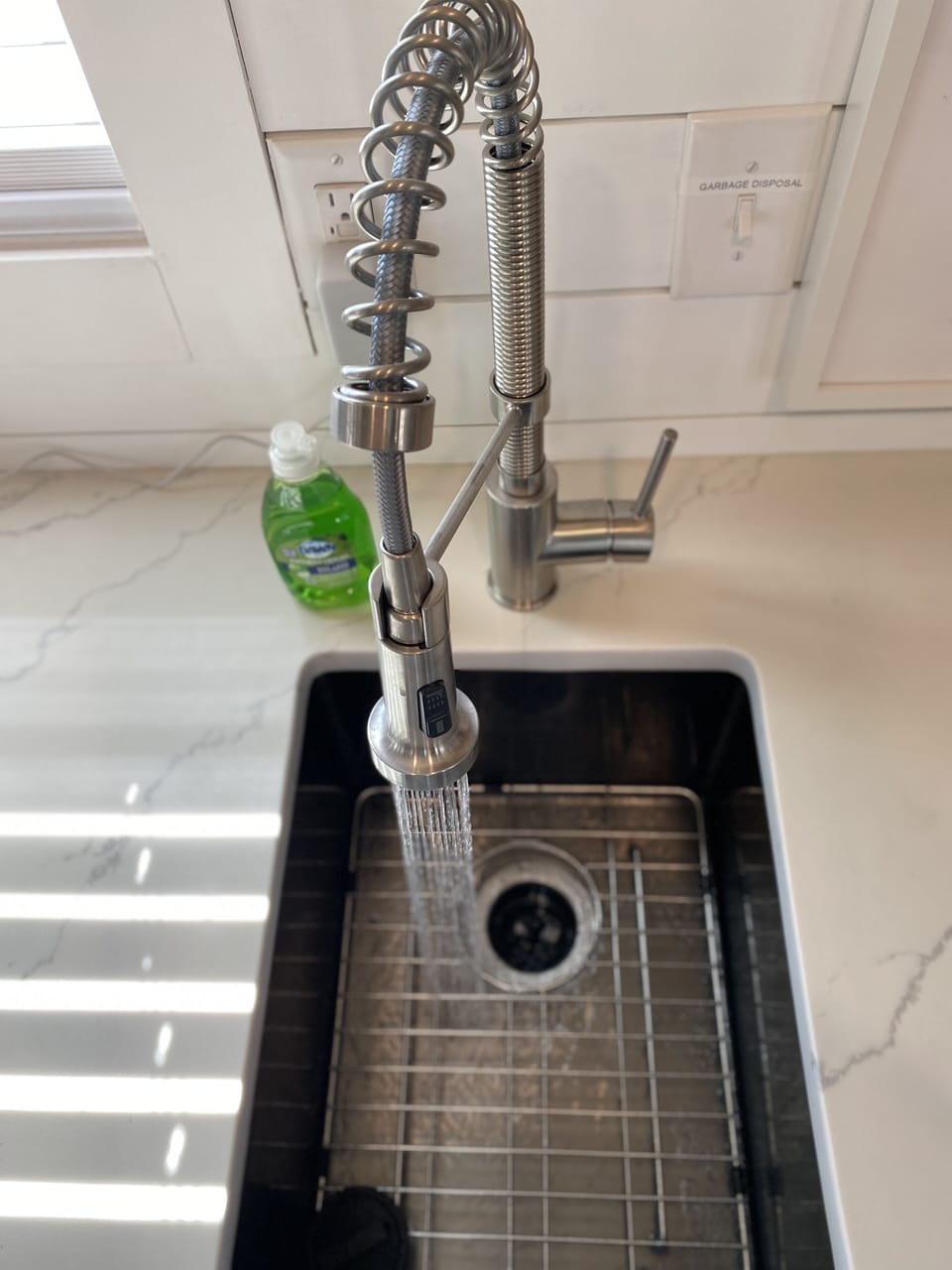 Expandable sink faucet. 
