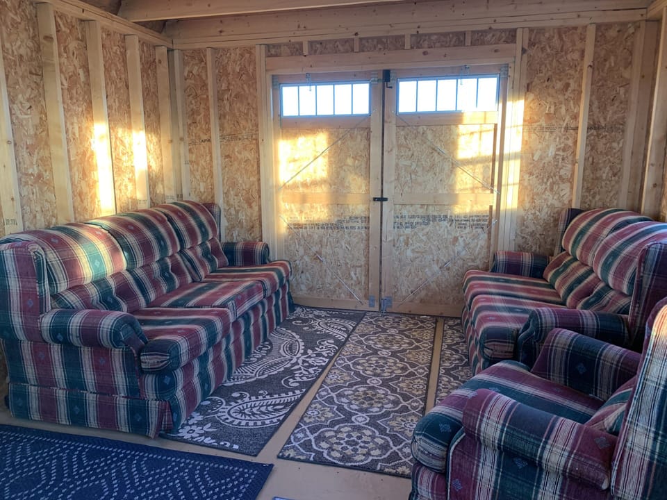 Two couches and a chair