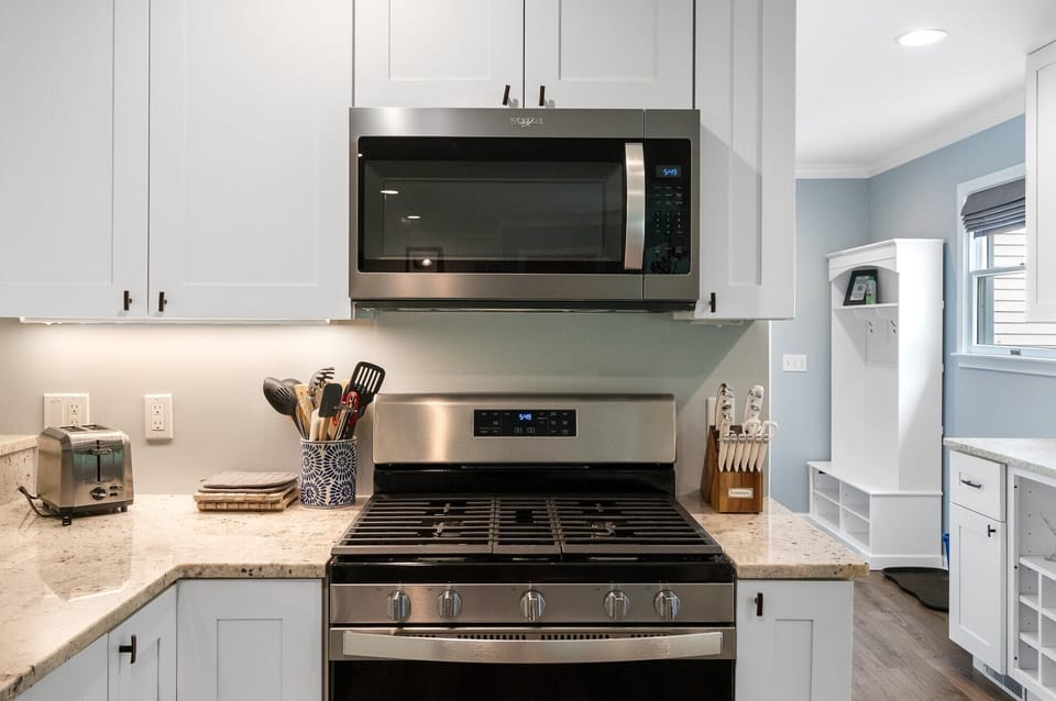 Kitchen includes all cookware, dinnerware and much much more!