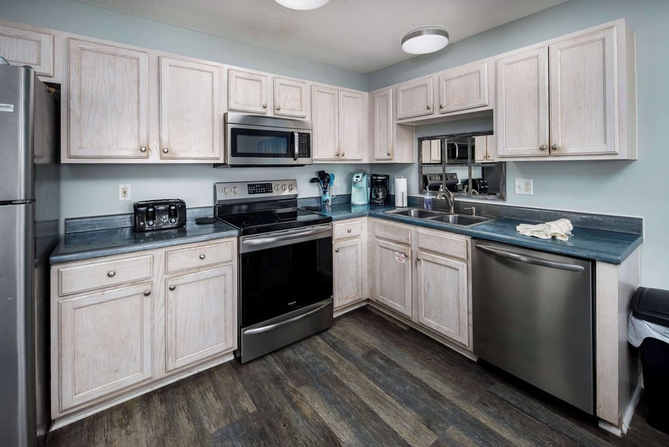 Fully stocked kitchen
