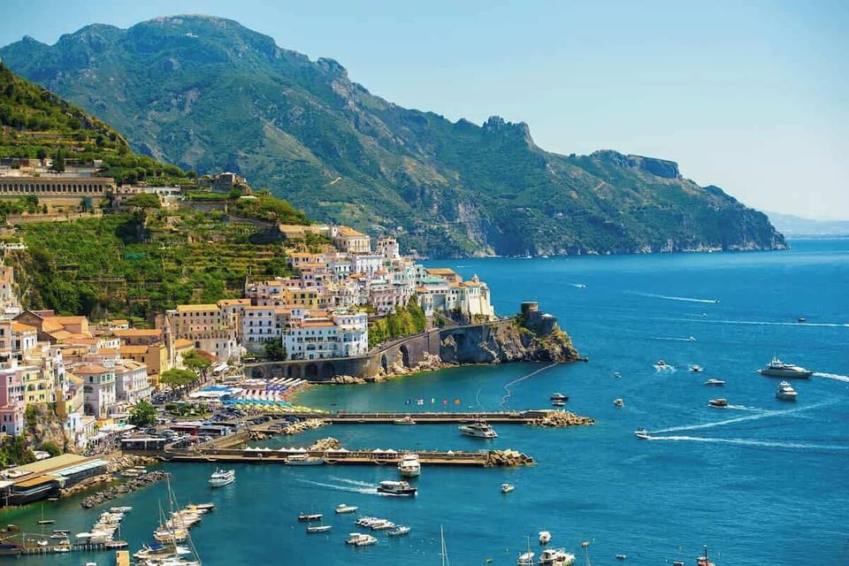 View of Amalfi from our balcony.