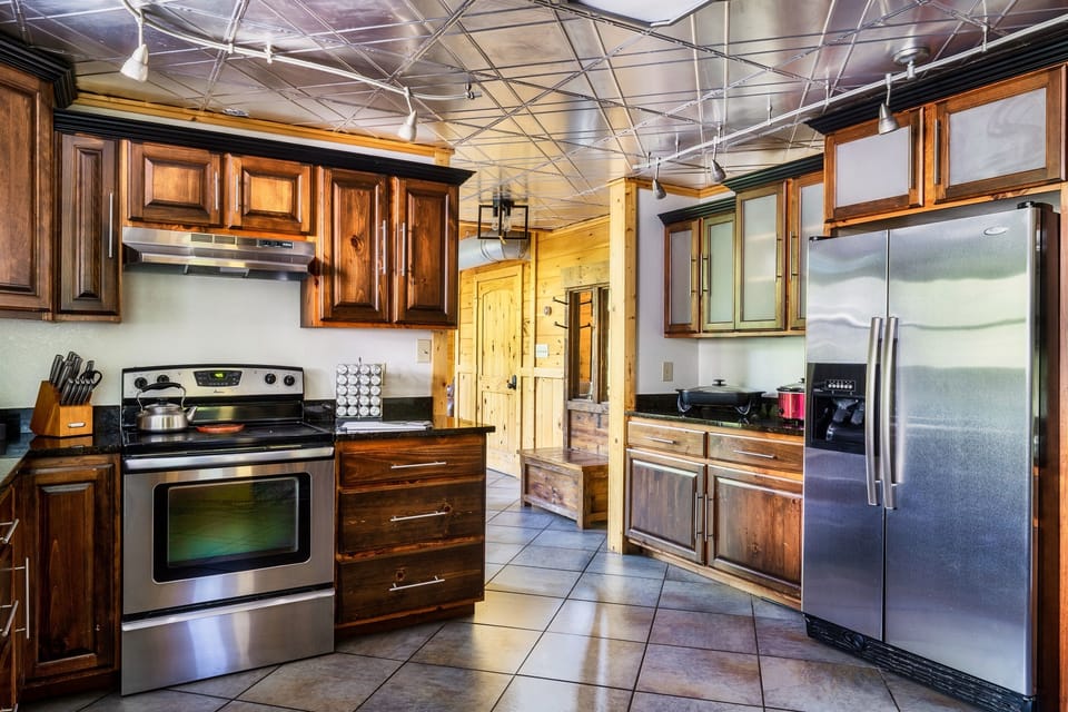 Fully stocked kitchen for cooking those meals for the family