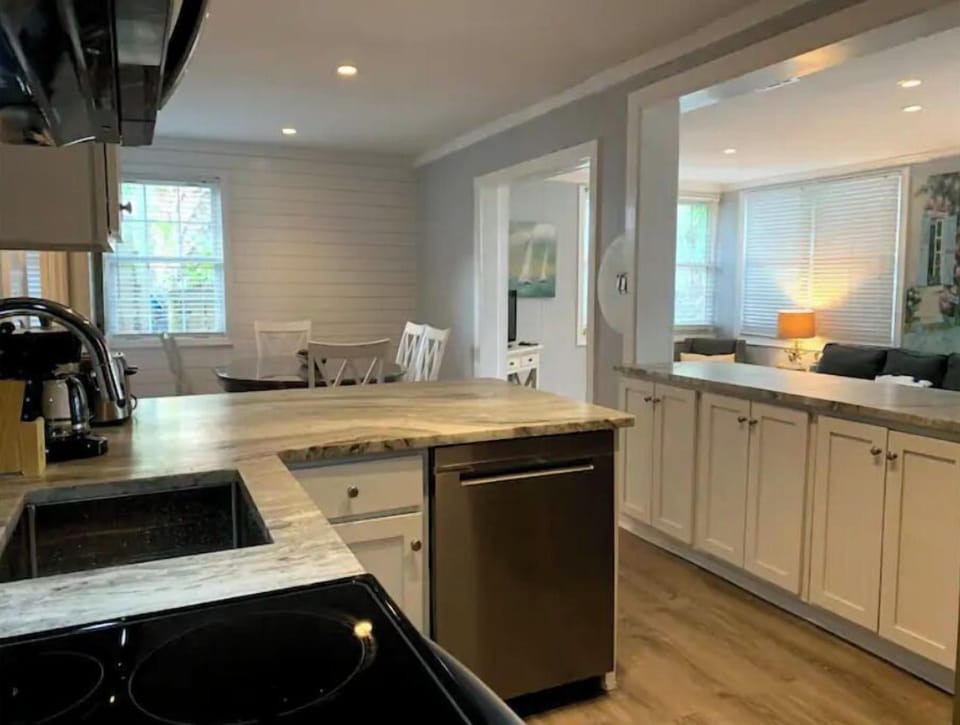 First Floor Ground Level Kitchen Access to Parking and Living Room