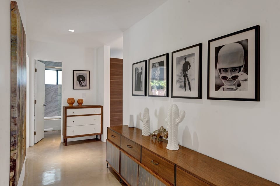 HALLWAY FOR THREE ROOMS ON THE OPPOSITE SIDE OF HOME FROM MASTER