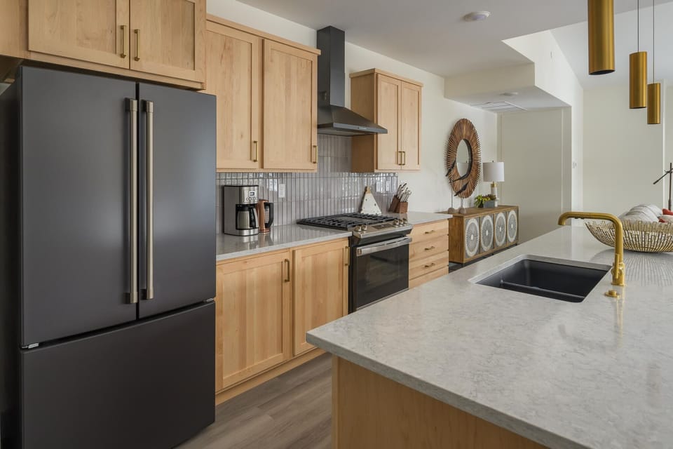 Modern kitchen perfect for the chef in your group