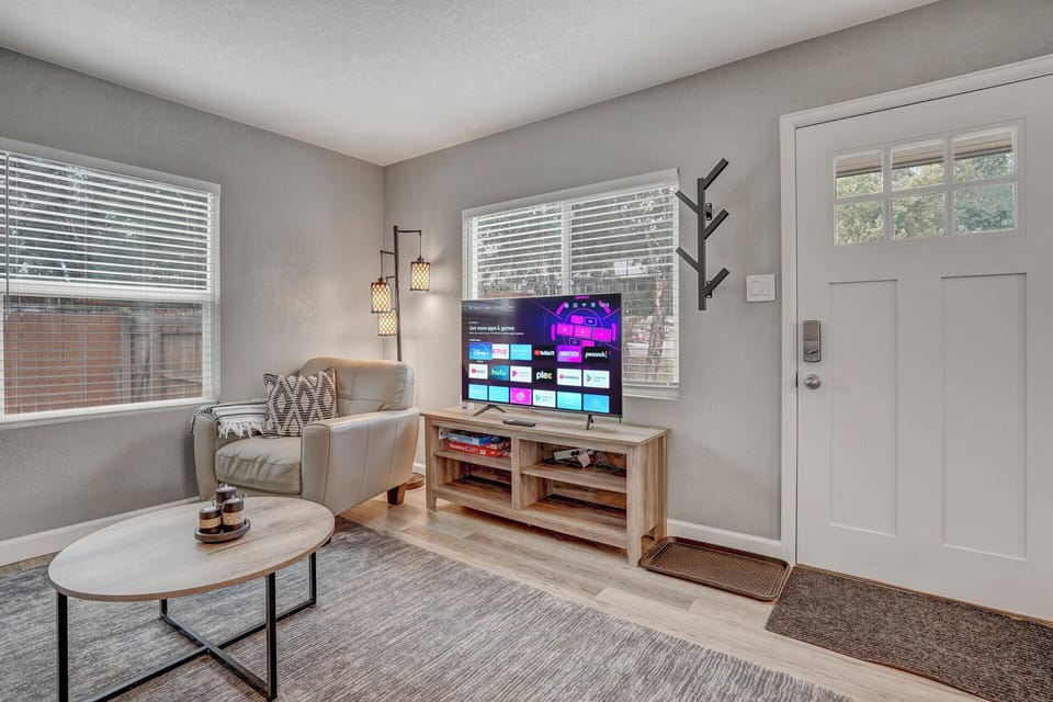 Cozy living room with a Smart TV