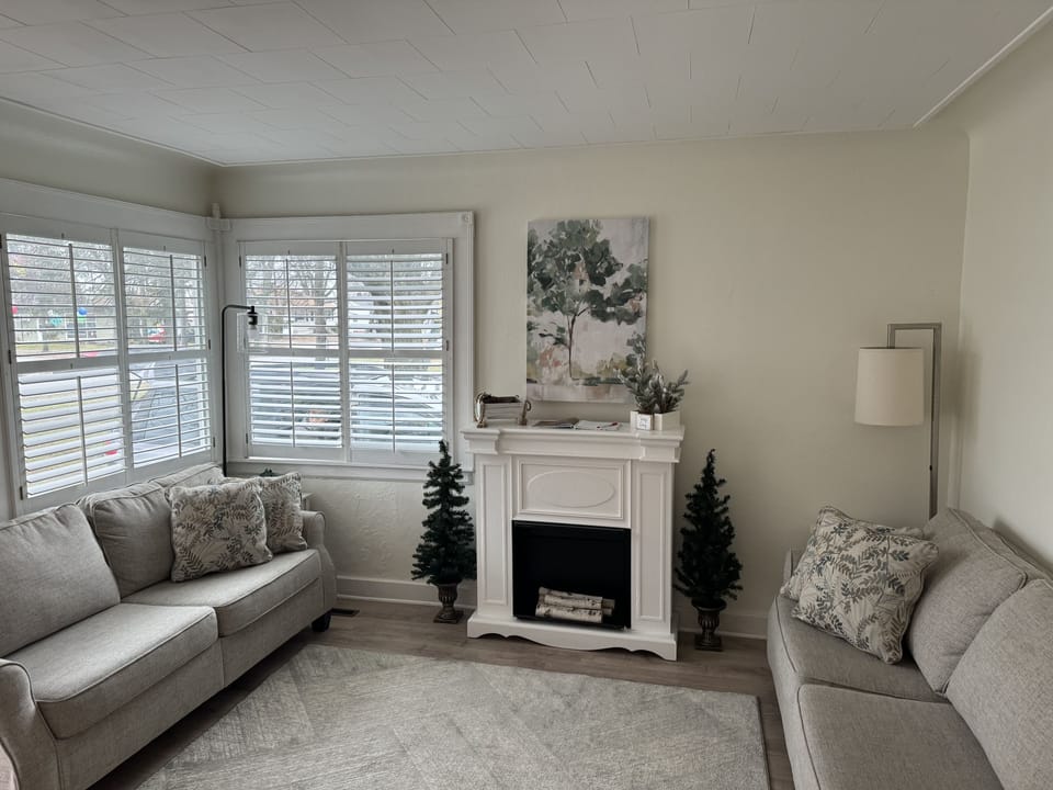 Perfect space for an afternoon nap, and cup of coffee, or a good book.