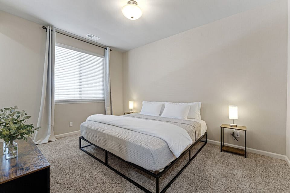 There's nothing but relaxation in this second bedroom, also with an ensuite bathroom.