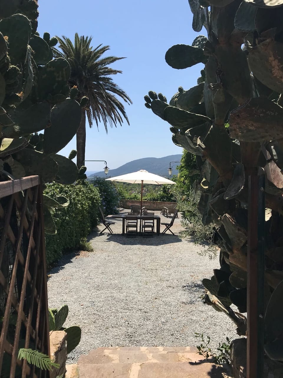 Giardino privato con vista sul Golfo