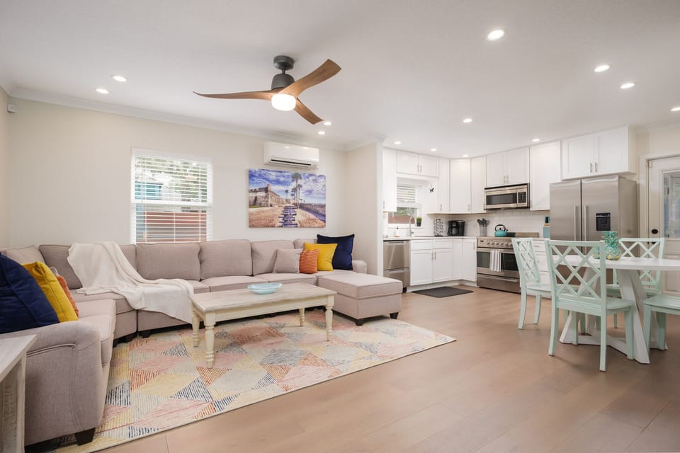 Our open concept floor plan creates a seamless transition from the living to kitchen space.