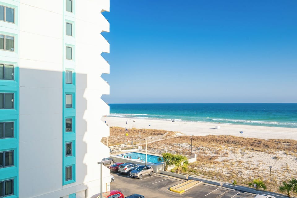 Enjoy refreshing views of the tranquil beach landscape from your balcony