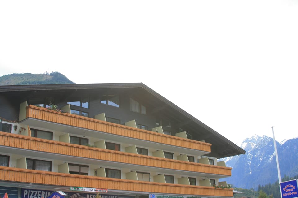 Outside of  apartment building