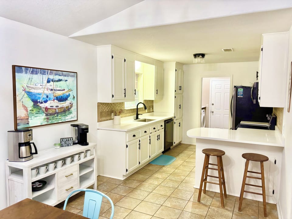 Open concept, kitchen and dining room