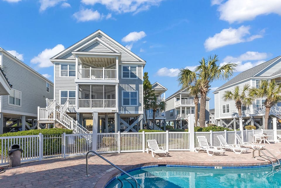 House enjoys a premium location right next to the pool.