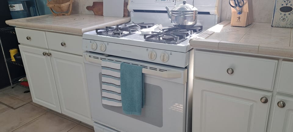 The stove has a view