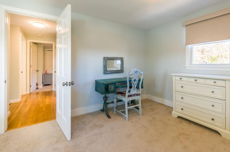 Work space in bedroom one.