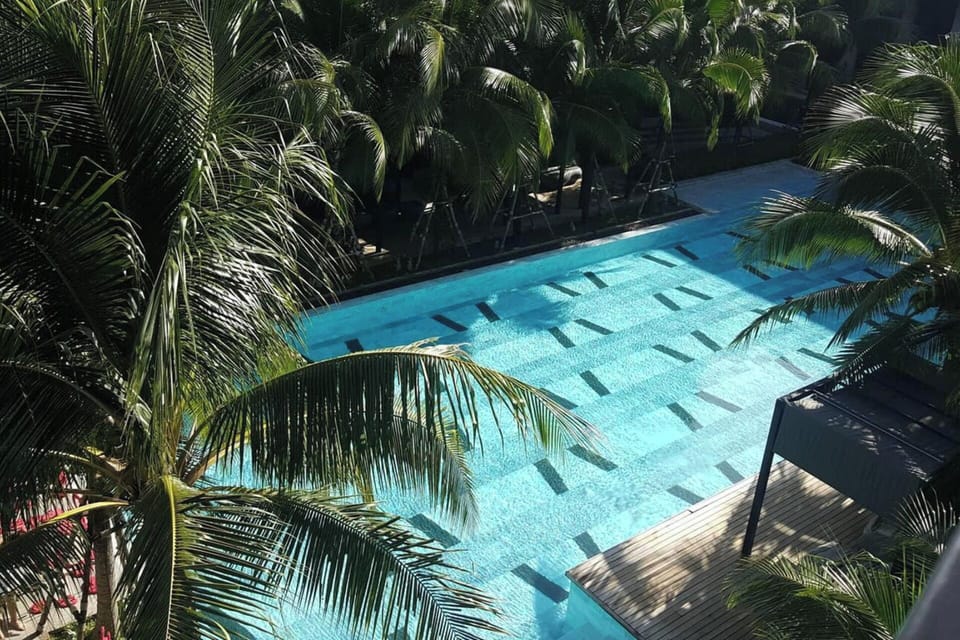 Beautiful view of our swimming pools from your balcony