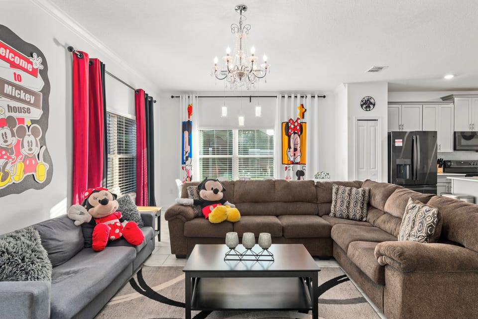 Our large living room area is meant for big groups and families.