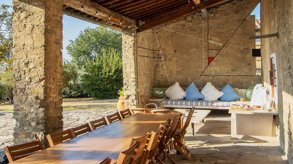 The aperitivo corner at sunset - The Table seats 15