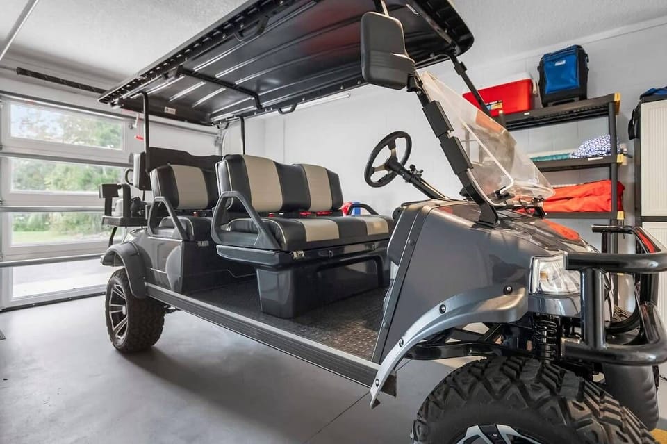 Golf Cart is offered for an additional weekly fee. A waiver must be signed prior to check in.